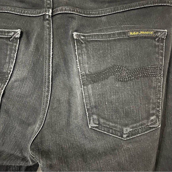 Nudie Lean Dean in Dry Cold Black Size 30 - Picture 3 of 6